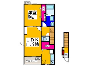 シャルマン大蓮北の物件間取画像